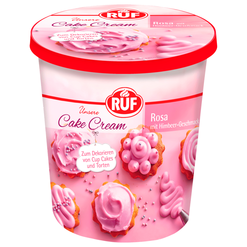 Ruf Unsere Cake Cream Rosa mit Himbeer-Geschmack 400g
